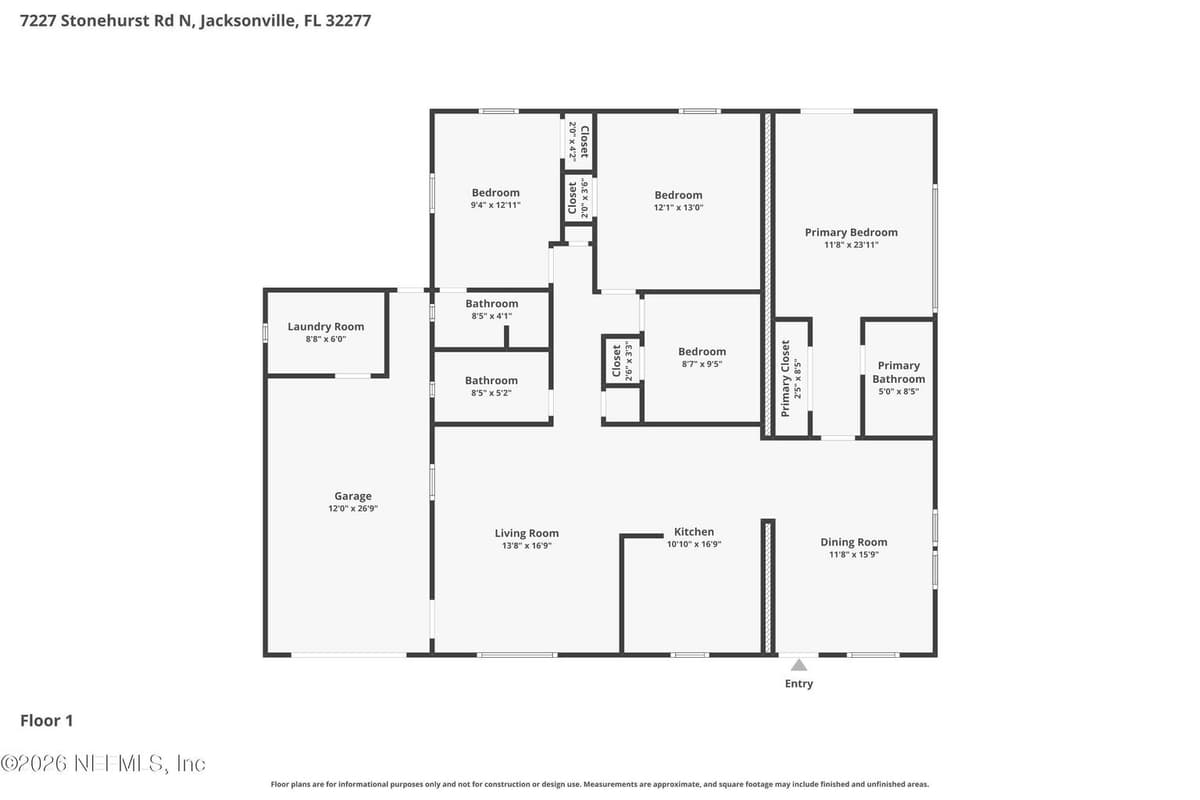 7227 STONEHURST Road N, Jacksonville, FL 32277 2
