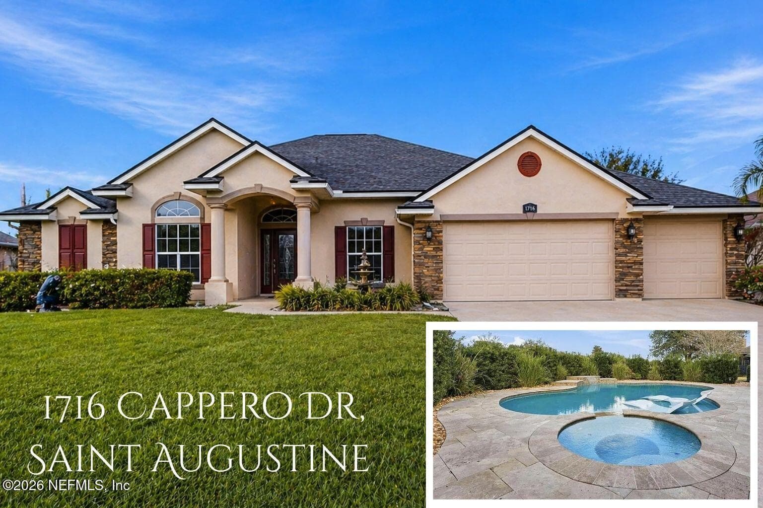 1716 N CAPPERO Drive, St. Augustine, FL 32092