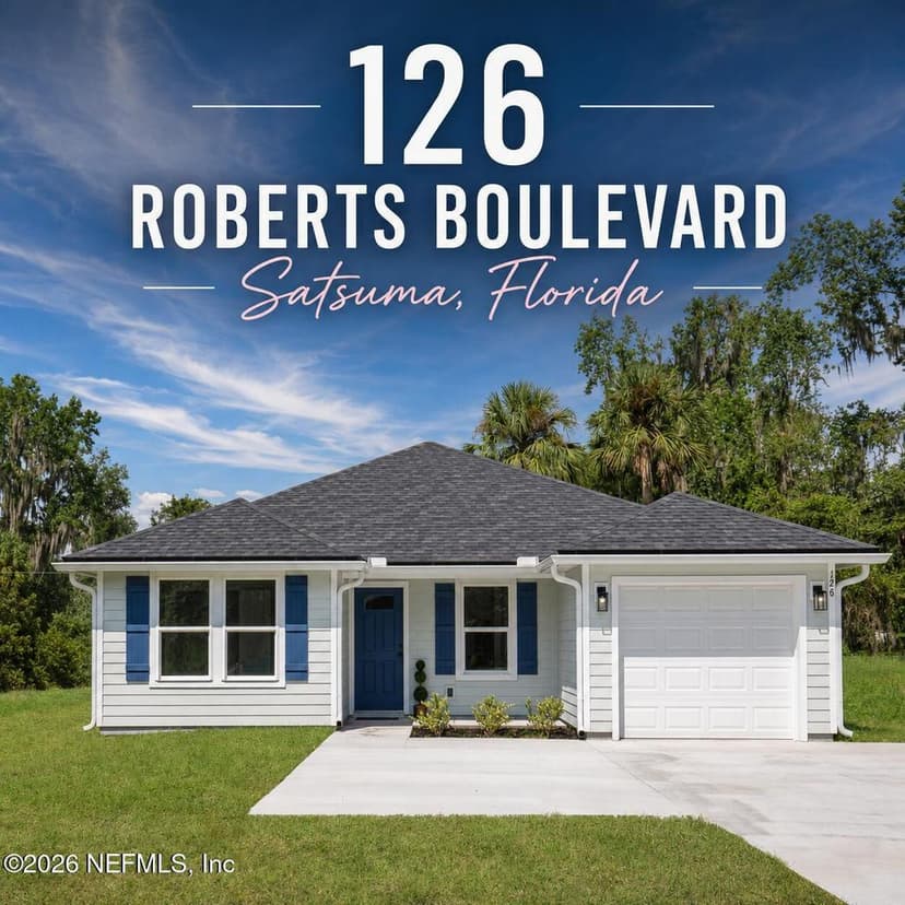 126 ROBERTS Boulevard, Satsuma, FL 32189