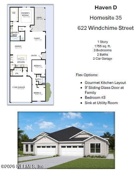 622 WINDCHIME Street, Yulee, FL 32097, Yulee, FL - photo 2